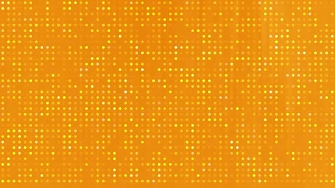 Orange Dotted Grid Abstract Digital Background Loop. Stock Footage 286774951
