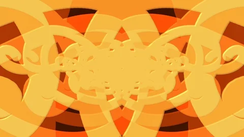 Orange Double 4K Loop Move Stock Footage 100229308