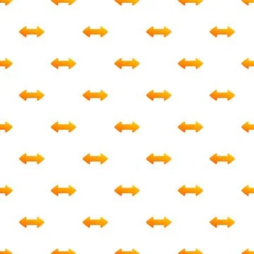 Orange double ended arrow pattern repeating background Stock Illustration
