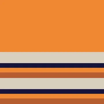 Orange Double Striped seamless pattern design Stock Illustration