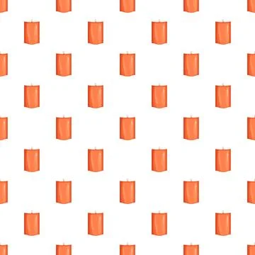 Orange doy pack pouches repeat seamless pattern Stock Illustration