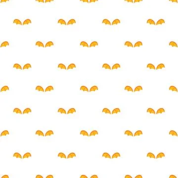 Orange dragon wings seamless pattern creating fantasy background Stockillustratie