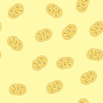 Orange dried fruit vector seamless pattern 스톡 일러스트