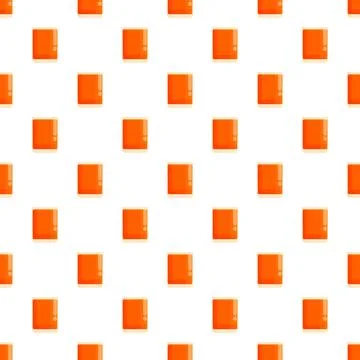 Orange drink glass pattern repeating seamless background Stock Illustration