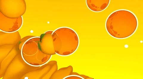 Orange Drink (HD) Stock Footage 7740506