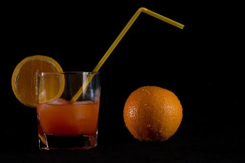 Orange drink Stock Photos