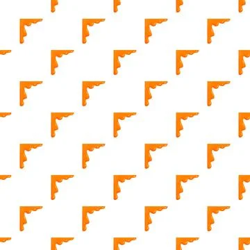 Orange drips creating seamless repeating pattern background design Stock Illustration