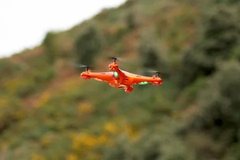 Orange drone  Stock Photos