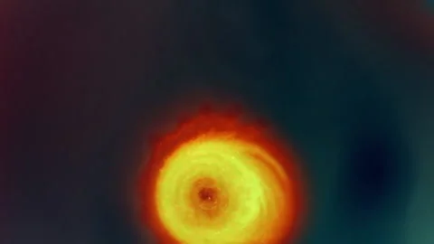 Orange drops falling on a dark background Stock Footage 235817321