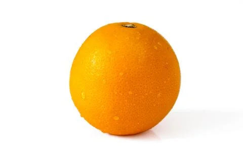 Orange with drops Stock Photos