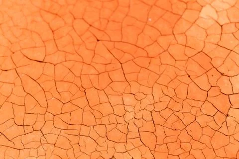 Orange drought soil pattern - no water Stock Photos