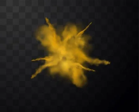 Orange dust explosion vector illustration Stock Illustration