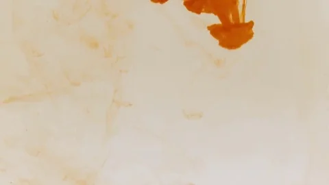 Orange dye in water Stock Footage 69178283