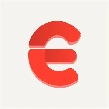 Orange e logo Stock Illustration