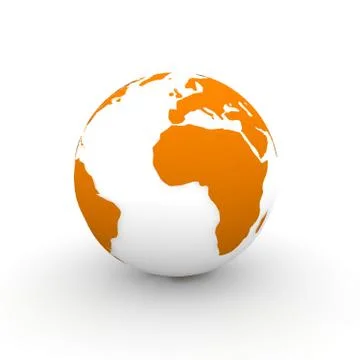 Orange earth Stock Illustration
