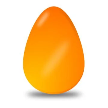 Orange easter egg Stock Illustration