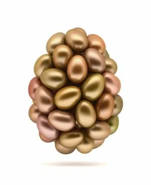 Orange easter eggs. Stock Illustration