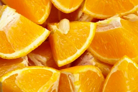 Orange eighths Stock Photos