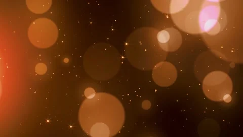 Orange elegant glitter particles bokeh animation. Stock Footage 199244836