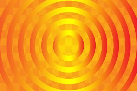 Orange elements with box and circles gradient. Stock Illustration