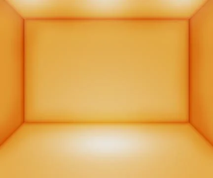 Orange empty room backdrop Stock Illustration