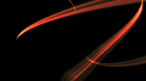 ORANGE ENERGY LINES 3D Stock Footage