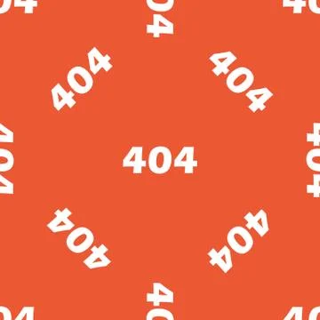 Orange error 404 pattern Stock Illustration