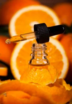Orange Essential Oil Stock Photos
