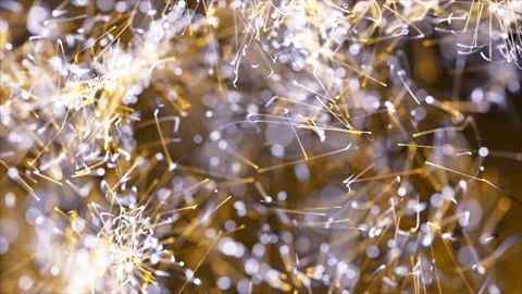Orange exploding particles abstract wavy pattern background Stock Footage 225790126
