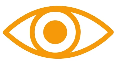 Orange eye close white Stock Footage 240930253