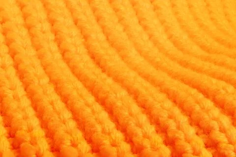 The orange fabric has a striped pattern 写真素材