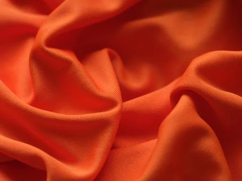 Orange fabric texture background. Stock Photos