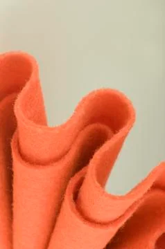 Orange felt texture Stock Photos