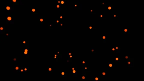 Orange Festive Blinking Bokeh Lights Background VJ Loop in 4K Stock Footage 341676217
