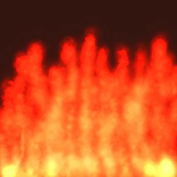 Orange Fire Background – Flame Texture Wallpaper Illustration Stock-Illustration