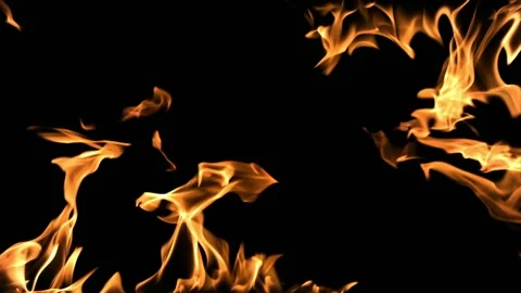 Orange fire flame effect animation Stock Footage 145894826