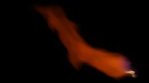 Orange fire flame Stock Footage 22556991