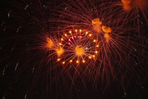 Orange Firework Stock Photos