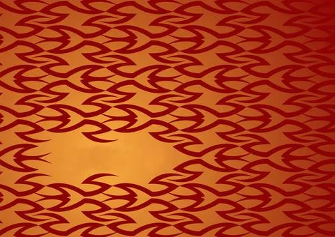 Orange fish background inter linking abstract orange and red background de... Stock Photos