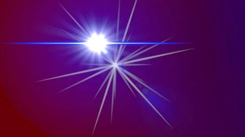 Orange Flare Sun Effect Stock Illustration