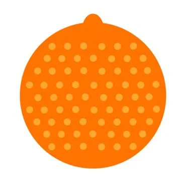 Orange flat illustration on white Stock Illustration