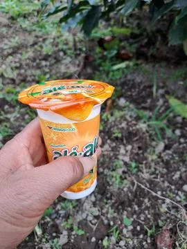 Orange flavored drink Stock Photos