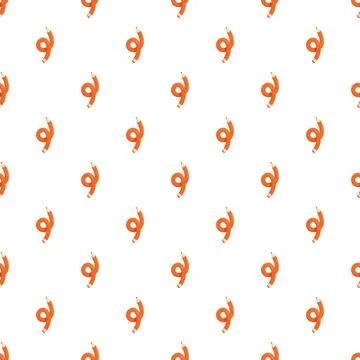 Orange flexible pencil pattern creating a creative background Stockillustratie