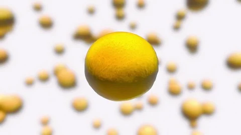 Orange Floating Against an Out of Focus White Background 库存影片 72299651