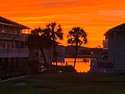 Orange Florida sky Stock Photos
