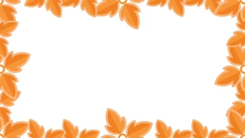 Orange flower frame horizontal Stock Footage 305853476