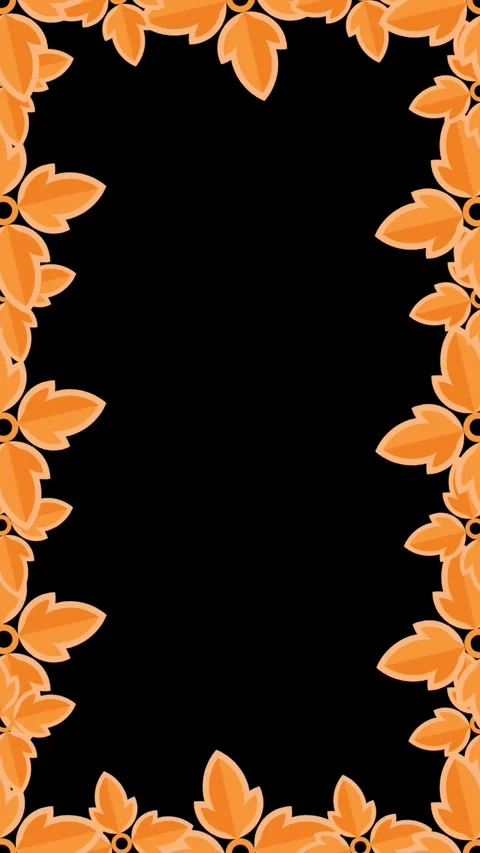 Orange flower frame vertical Stock Footage 305853620