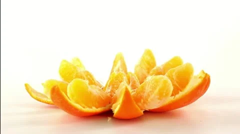 Orange flower slices Video stock 21401846