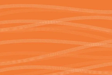 Orange Flowing Fine Line Texture Background Stock Illustration