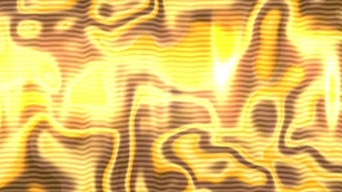 Orange fluid wave background seamless loop liquid metal 動画素材 331581388